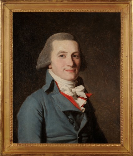 Att. à Henry-J François (1746-1812) - Portrait de Conventionnel - Tableaux et dessins Style Louis XVI