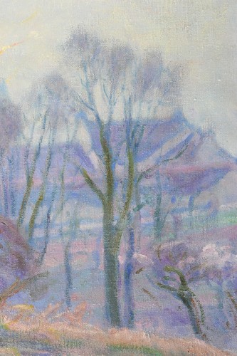 20th century - Henri Pailler (1876-1954) - Snow at Triel sur Seine Yvelines