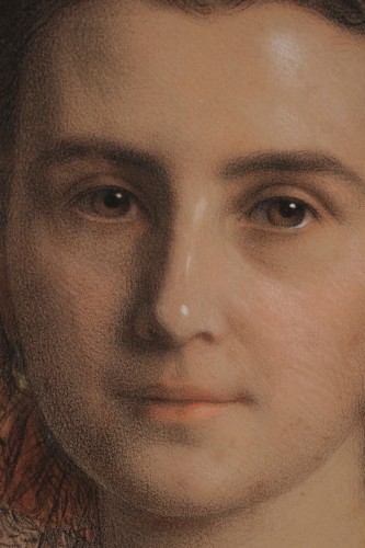 Anton Hähnisch (1817-1897) - Portrait de Mathilde de Barral de Monteauvrard - Galerie de Frise