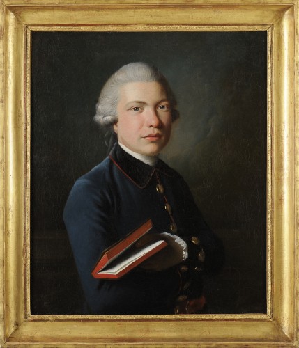 Portrait d’homme au livre - École autrichienne vers 1770