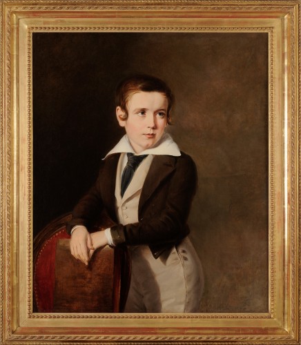 Ecole française vers 1815 - Portrait de jeune garçon