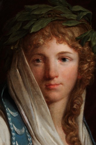 Vestale - École de Jacques-Louis David (vers 1795) - Tableaux et dessins Style Louis XVI