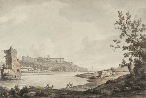 Louis XV - Joseph Vernet (1714-1789) Villeneuve-lès-Avignon et le port de Gênes