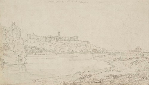 Antiquités - Joseph Vernet (1714-1789) Villeneuve-lès-Avignon et le port de Gênes