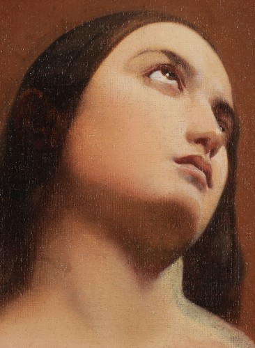 Tableaux et dessins Tableaux XIXe siècle - Jules-Claude Ziegler (1804-1856) - Etude pour l'église de la Madeleine
