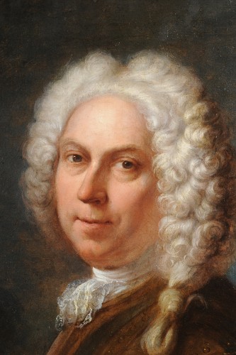 Attribué à Dumont le Romain (1701-1781) - Portrait d'homme en armure - Galerie de Frise