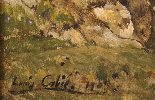 Louis Cabié (1853-1939) - La pointe Saint-Pierre à Noirmoutier - Art nouveau
