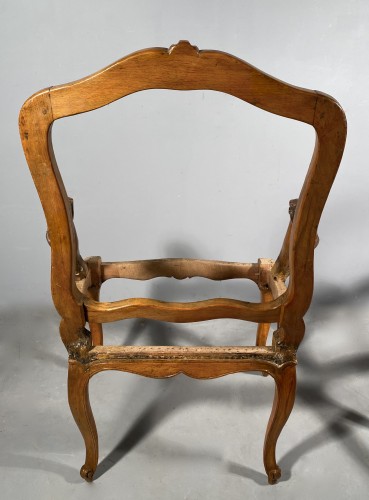 Antiquités - Paire de fauteuils à la reine par Jean Sené, ép Louis XV vers 1750.
