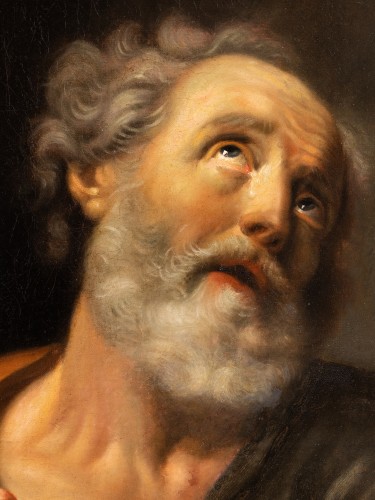 18th french , Les Larmes de St Pierre, after Guido Reni - Paintings & Drawings Style Louis XIV