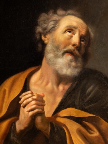 Paintings & Drawings  - 18th french , Les Larmes de St Pierre, after Guido Reni