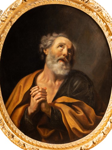 17th century - 18th french , Les Larmes de St Pierre, after Guido Reni