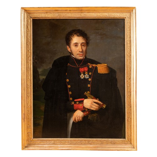 Portrait d’un officier d’artillerie, attribuable à Robert Lefévre