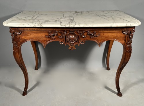 XVIIIe siècle - Table à gibier attribuable à Pierre Hache, Grenoble vers 1730 