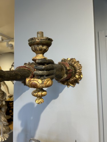 XVIIe siècle - Paire de bras de lumières, époque Louis XIII