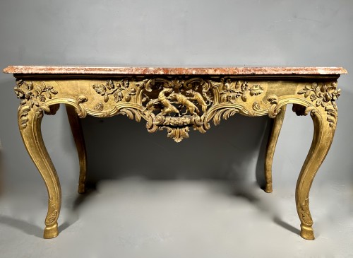 Table à gibier en bois doré, Languedoc vers 1740 - 