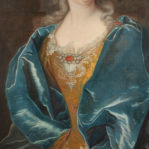 Tableaux et dessins Tableaux XVIIIe siècle - Portrait d’une dame issue de la noblesse, Paris vers 1730 