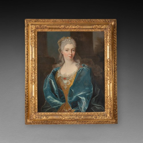XVIIIe siècle - Portrait d’une dame issue de la noblesse, Paris vers 1730 