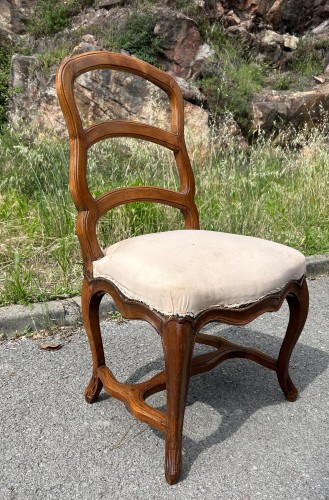 Seating  - Series of eight chairs attributable to Nogaret, Lyon Louis XV period around