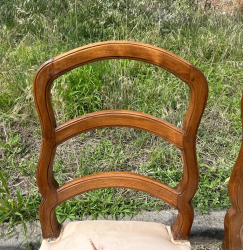 Series of eight chairs attributable to Nogaret, Lyon Louis XV period around - 