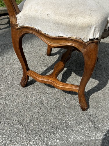 Louis XV - Series of eight chairs attributable to Nogaret, Lyon Louis XV period around