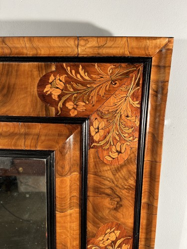 Miroir en marqueterie de bois indigènes, Toulouse époque Louis XIV - Franck Baptiste Provence