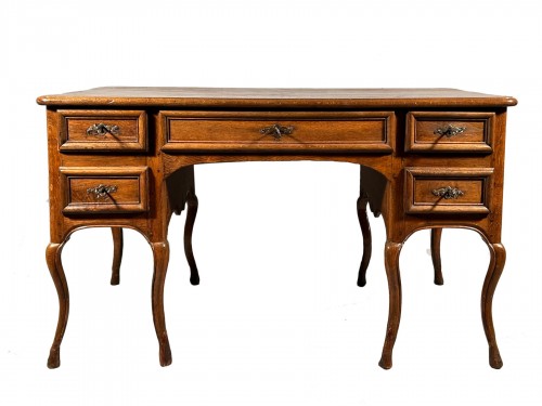 Bureau mazarin en chêne, Normandie époque Régence vers 1720