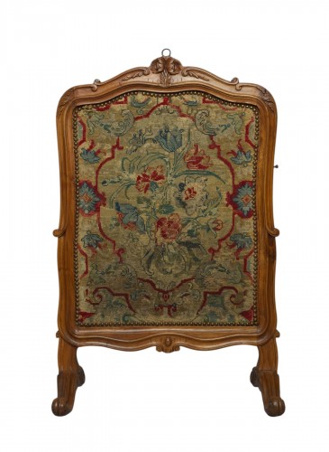 Walnut Fireplace Screen, Lyon, Louis XV Period