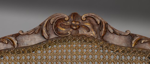 Seating  - Pair of caned armchairs by René Cresson, Paris circa 1740