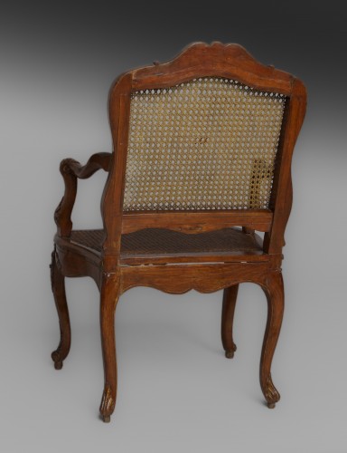 Pair of caned armchairs by René Cresson, Paris circa 1740 - Louis XV