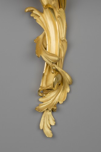 Pair of large rococo sconces, circa 1850 - 