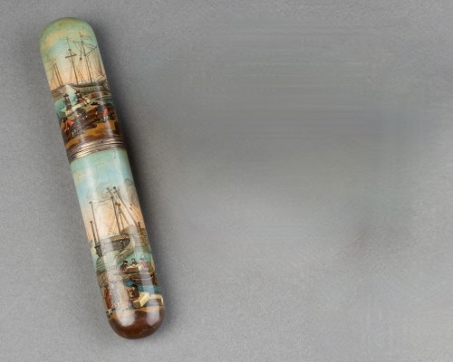 Etui à billets doux en vernis martin, Paris vers 1770 - Objets de Vitrine Style Louis XVI