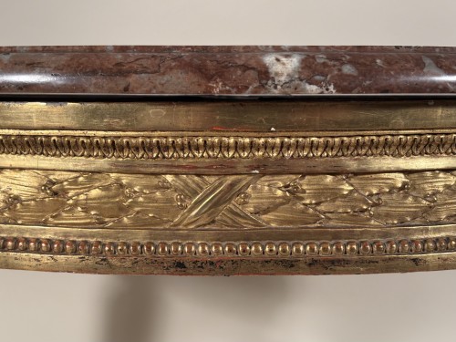 Louis XVI - Petite console en bois de chêne doré, Paris époque Louis XVI