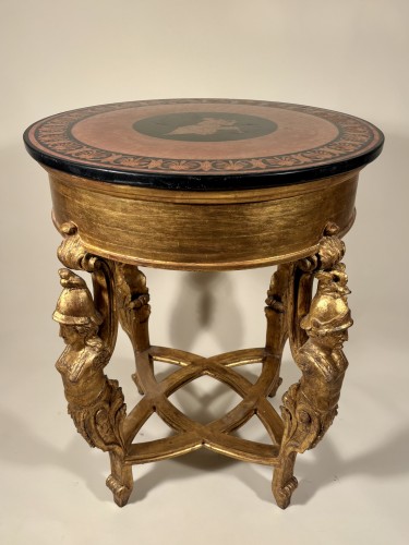 Guéridon aux dieux de la Guerre, Italie vers 1840-50 - Napoléon III