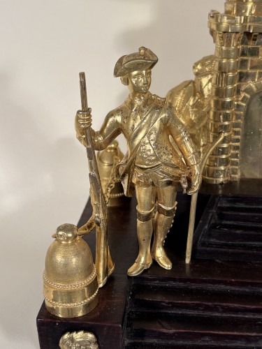 Horlogerie Pendule - Pendule la forteresse de la Bastille, Paris vers 1775