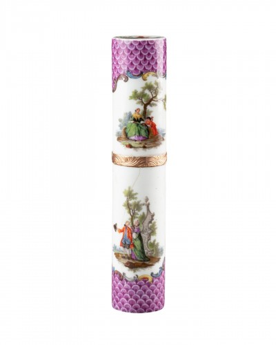 Etui billet doux en porcelaine de Meissen vers 1760