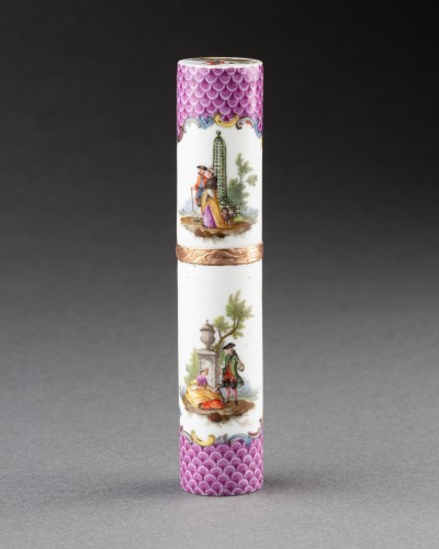 Etui billet doux en porcelaine de Meissen vers 1760 - Franck Baptiste Provence