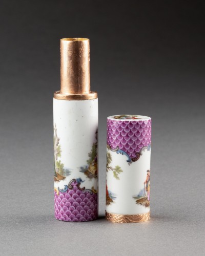 XVIIIe siècle - Etui billet doux en porcelaine de Meissen vers 1760