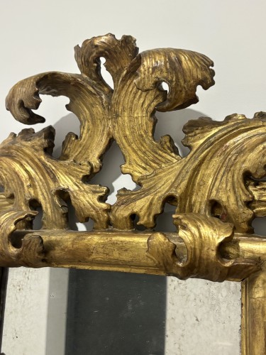 Rococo Mirror after Filippo Passarini, Italy, 17th Century - Mirrors, Trumeau Style Louis XIV