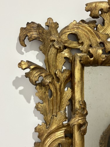 Antiquités - Rococo Mirror after Filippo Passarini, Italy, 17th Century