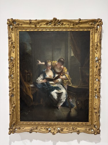 Tableaux et dessins Tableaux XVIIIe siècle - La leçon de musique, atelier de Jean Raoux vers 1720