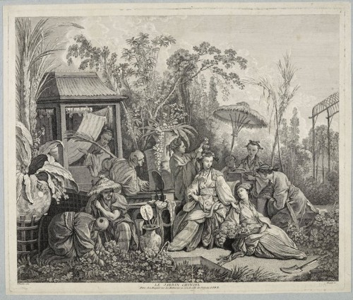 XVIIIe siècle - Le Jardin Chinois et la foire Chinoise d’après F.Boucher, 18e siècle