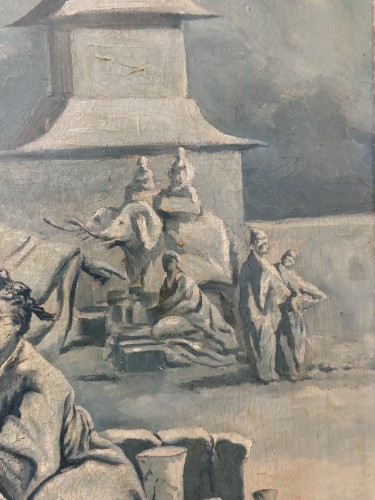 Antiquités - Le Jardin Chinois et la foire Chinoise d’après F.Boucher, 18e siècle