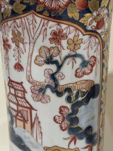 Paire de grands vases d’apparat en porcelaine du Japon Imari - Céramiques, Porcelaines Style Napoléon III