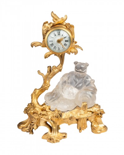 Magot figure clock by L’Escalier de Cristal, Paris, circa 1880