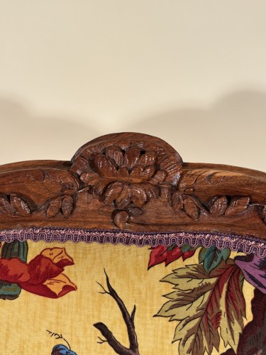 Important bergère  attributed to Pierre Nogaret, Lyon circa 1750 - Seating Style Louis XV