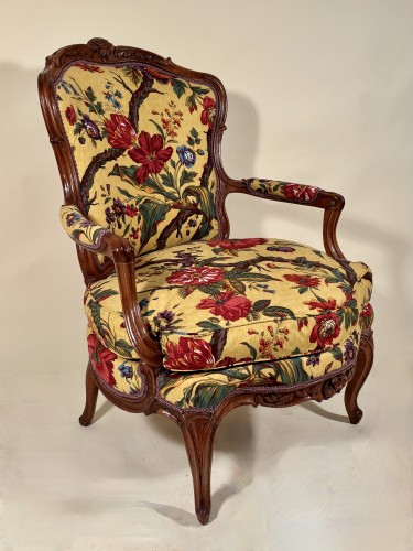 18th century - Important bergère  attributed to Pierre Nogaret, Lyon circa 1750