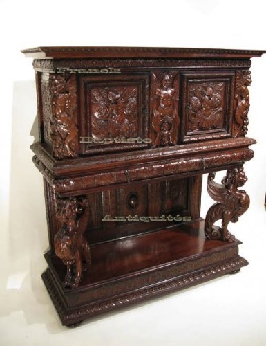 Dressoir aux lions, époque Henri II vers 1570 - Mobilier Style Renaissance