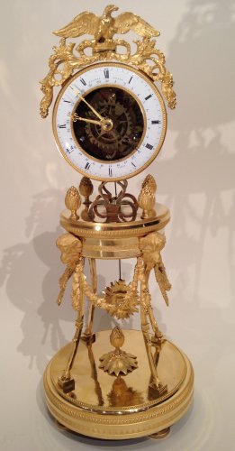 Pendule "squelette" a l'etrusque , Paris ép Louis XVI