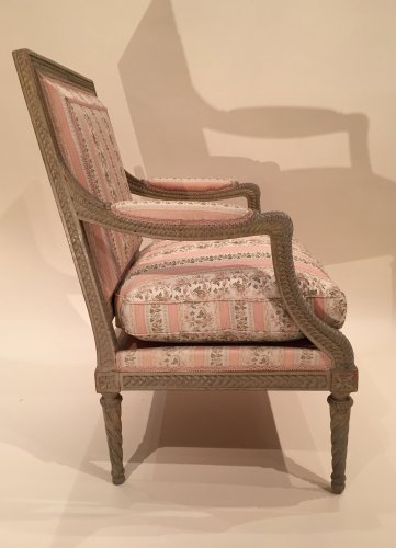 Paire de fauteuils  dit "a la reine" Estampille de Jean Baptiste Boulard , Paris ép Louis XVI - Franck Baptiste Provence