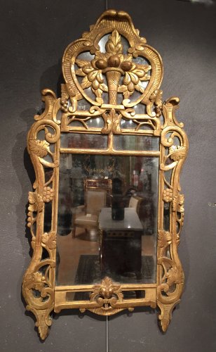 Miroir de Beaucaire, Provence époque Louis XV - Miroirs, Trumeaux Style Louis XV